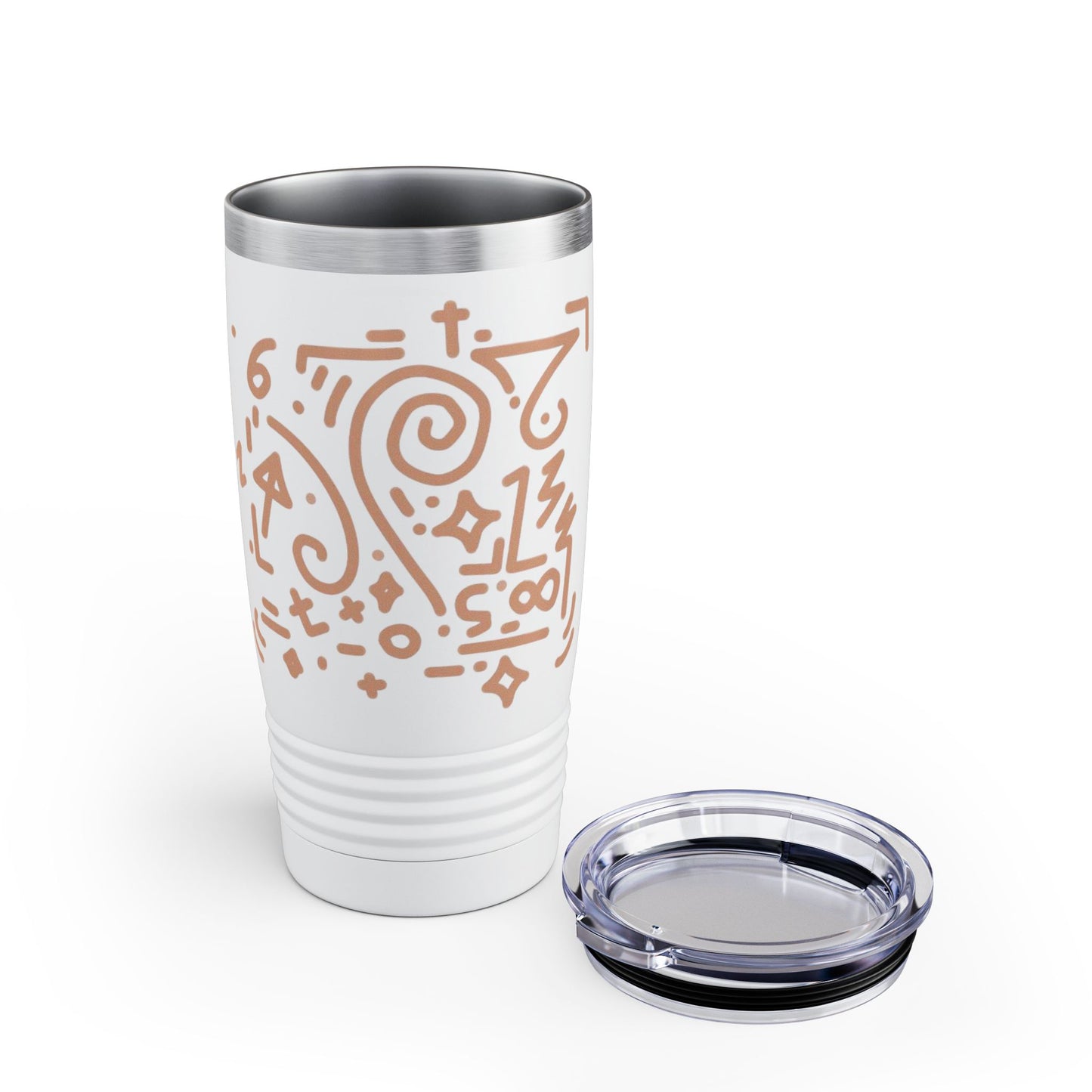 Artistic or sketch-style drinkware
