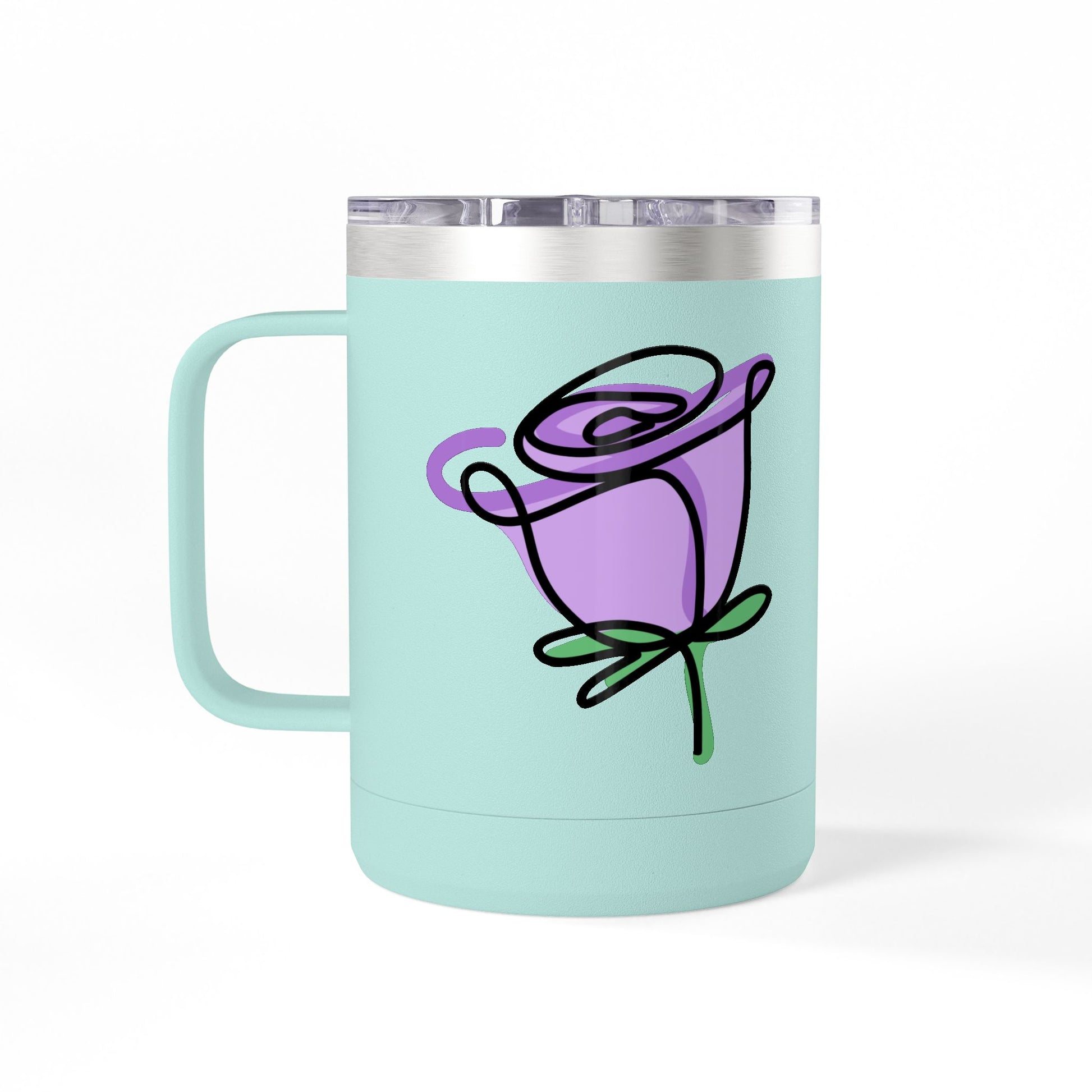 Personalized floral cup