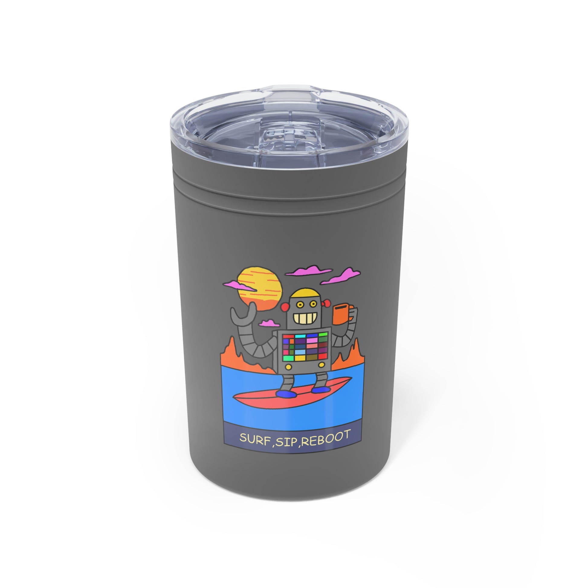 Futuristic travel mug