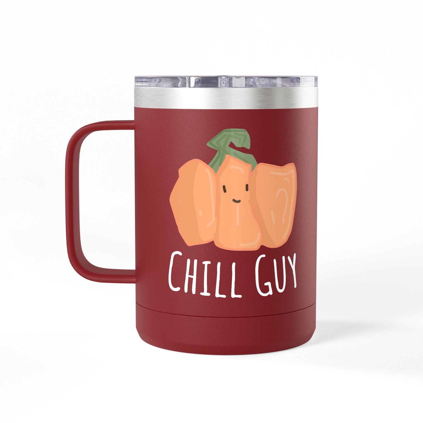 Chill Guy Pumpkin Tumbler