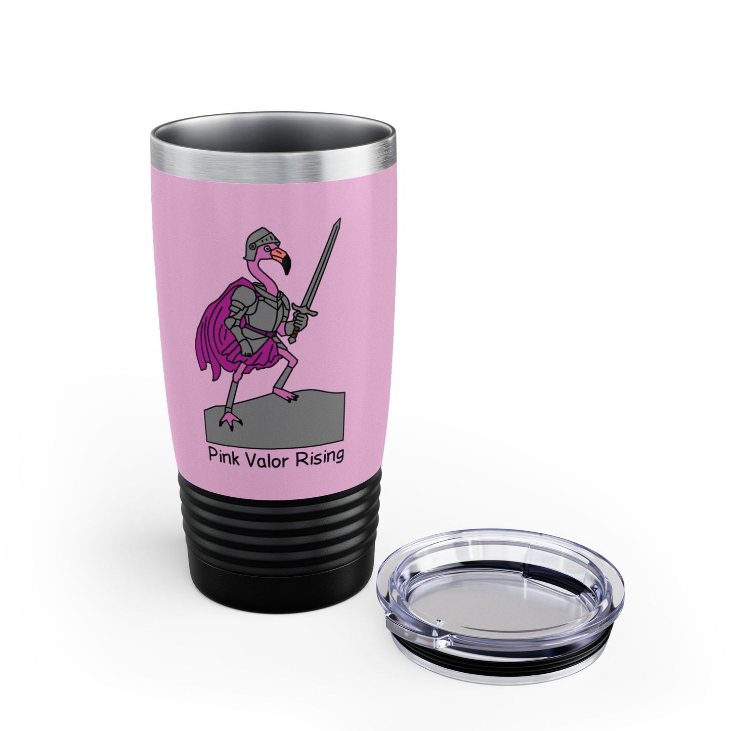 Pink stainless steel tumbler