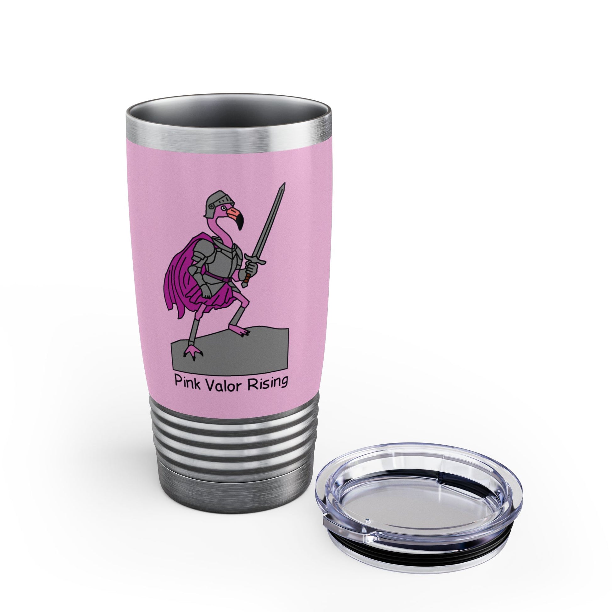 Pink stainless steel tumbler