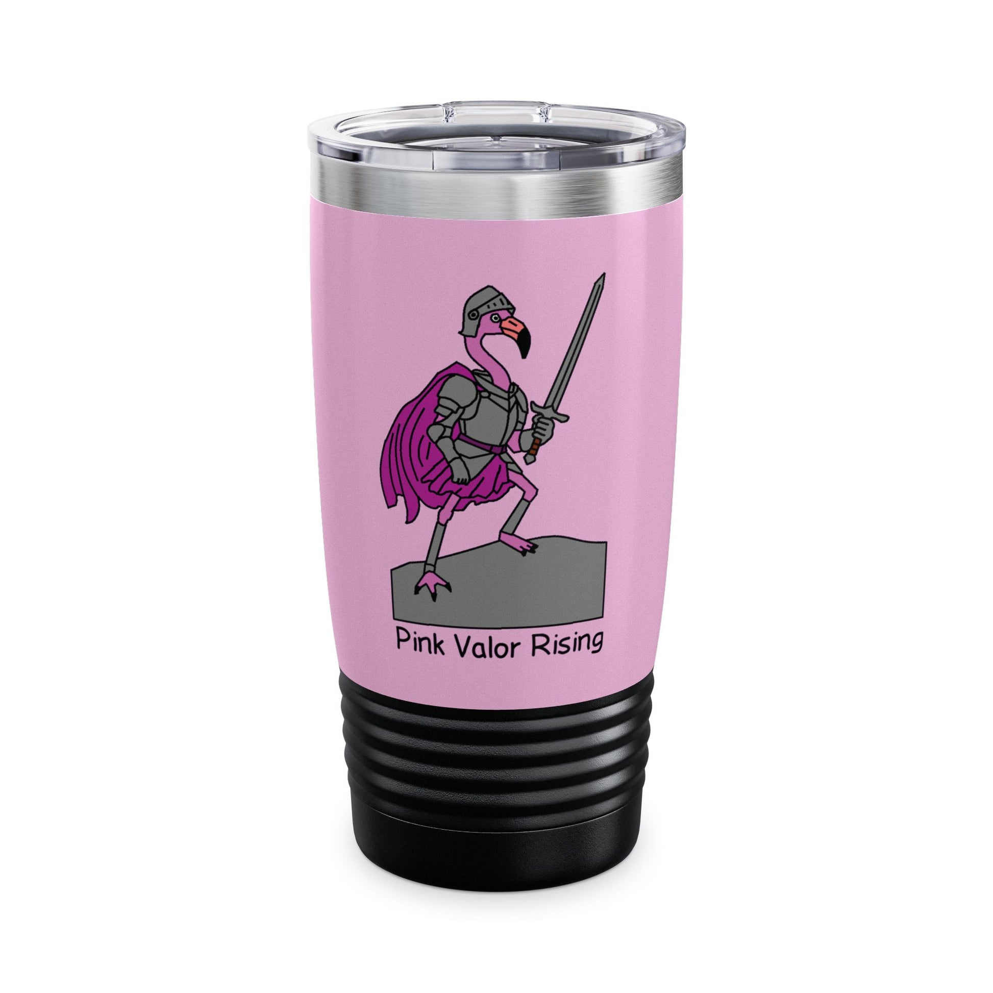 Pink stainless steel tumbler