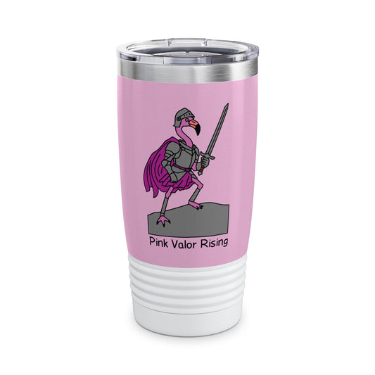 Pink stainless steel tumbler