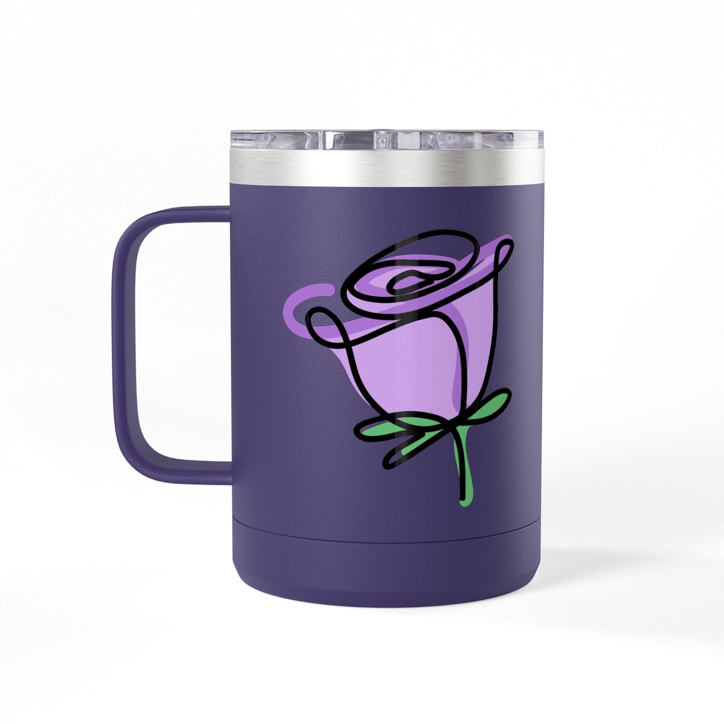 Personalized floral cup