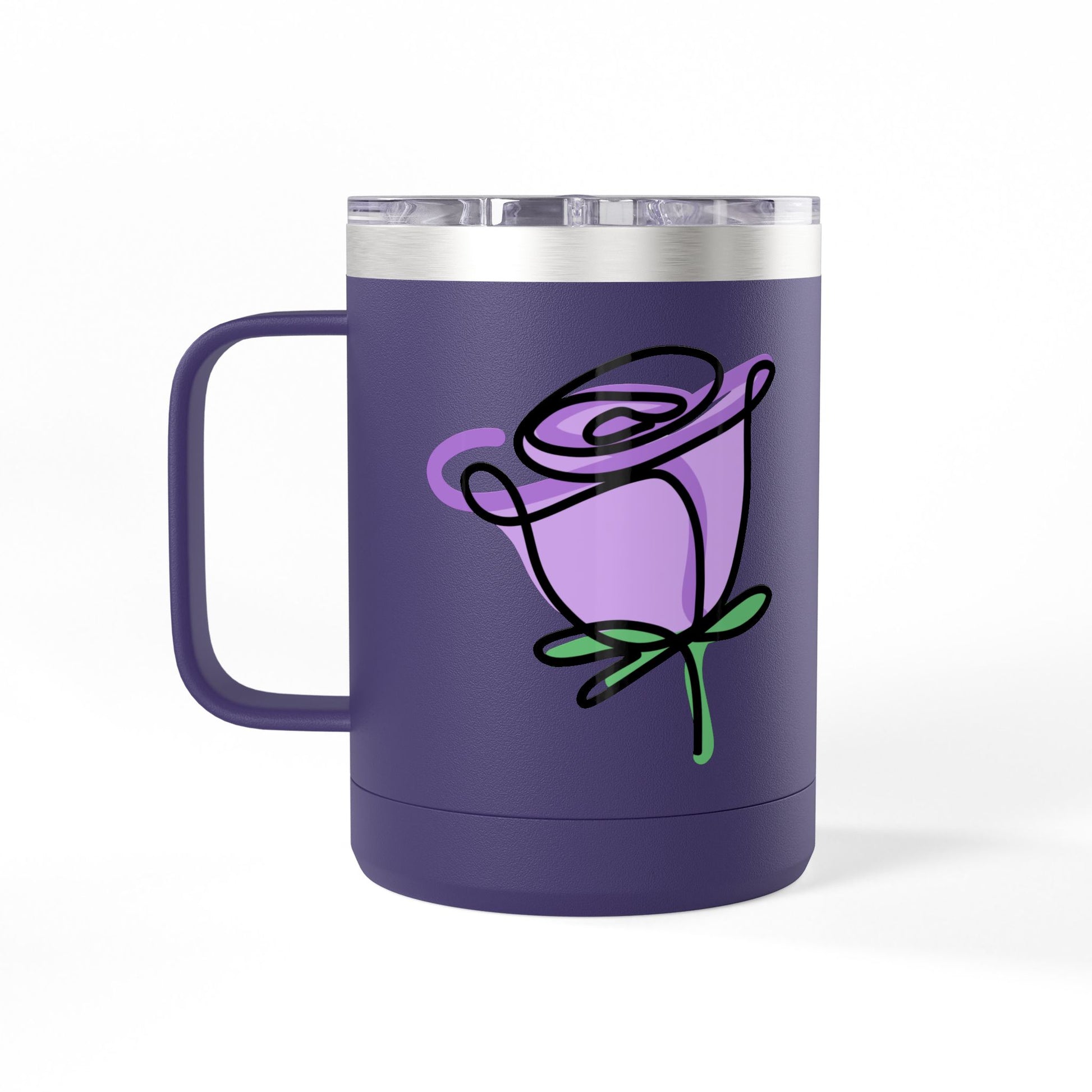 Personalized floral cup