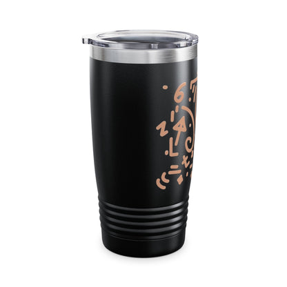 Artistic or sketch-style drinkware