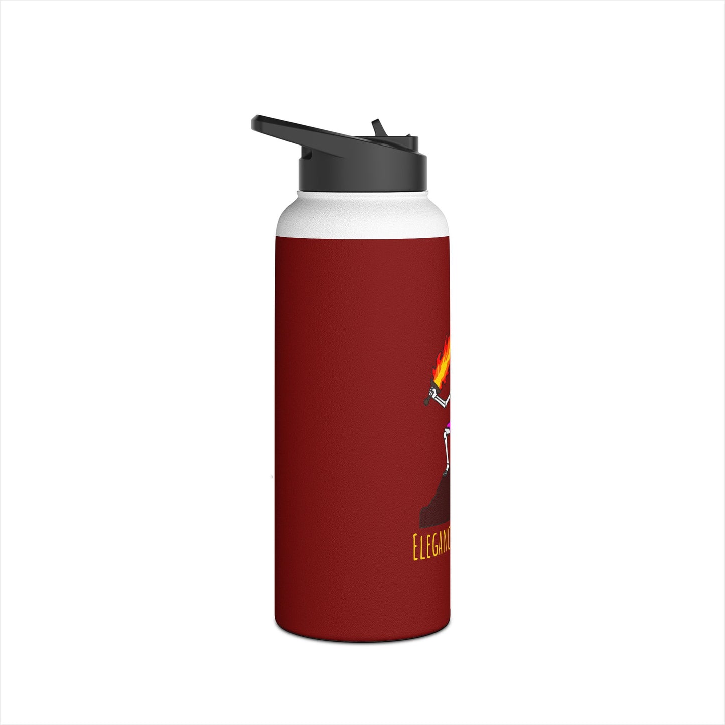 Skeleton print bottle