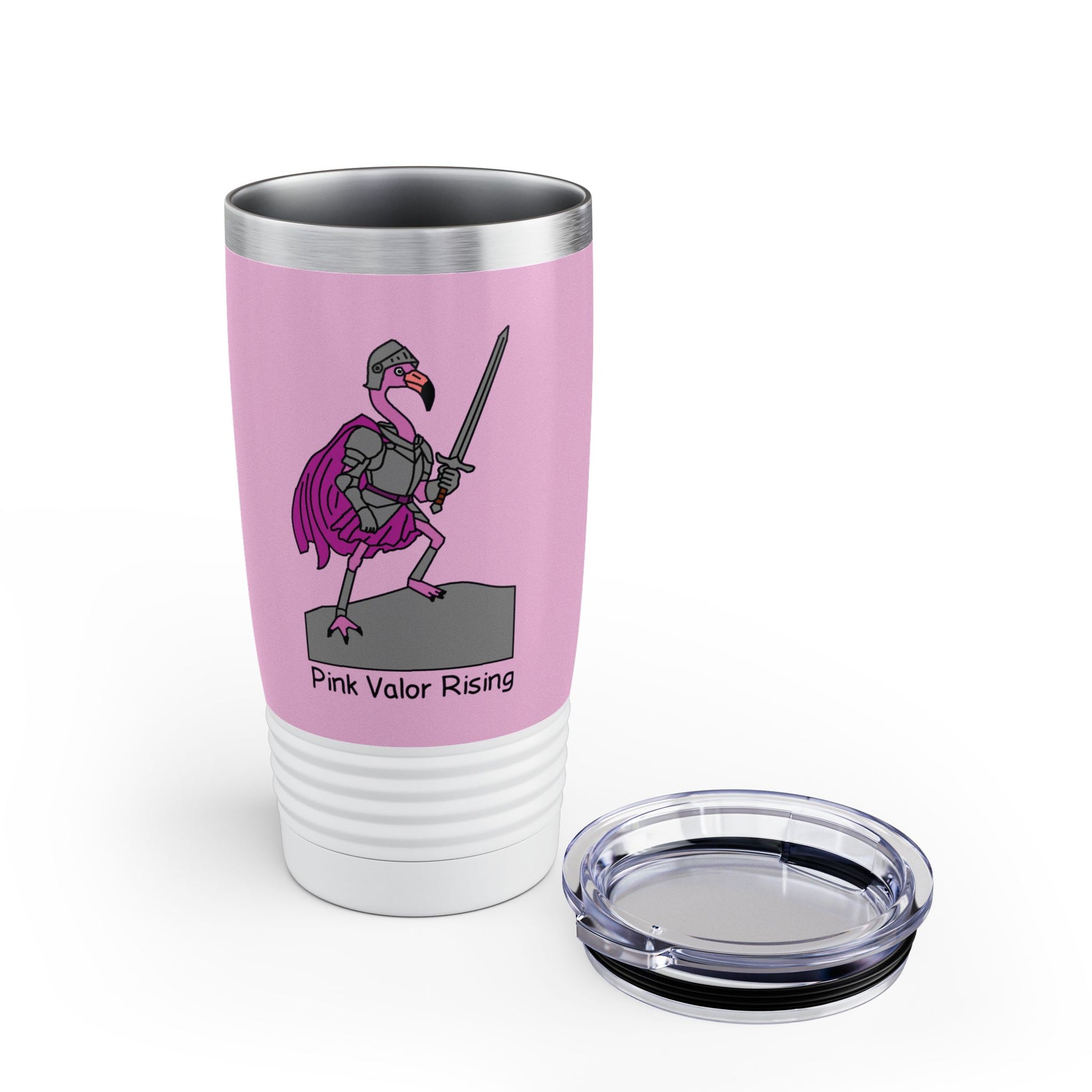 Pink stainless steel tumbler
