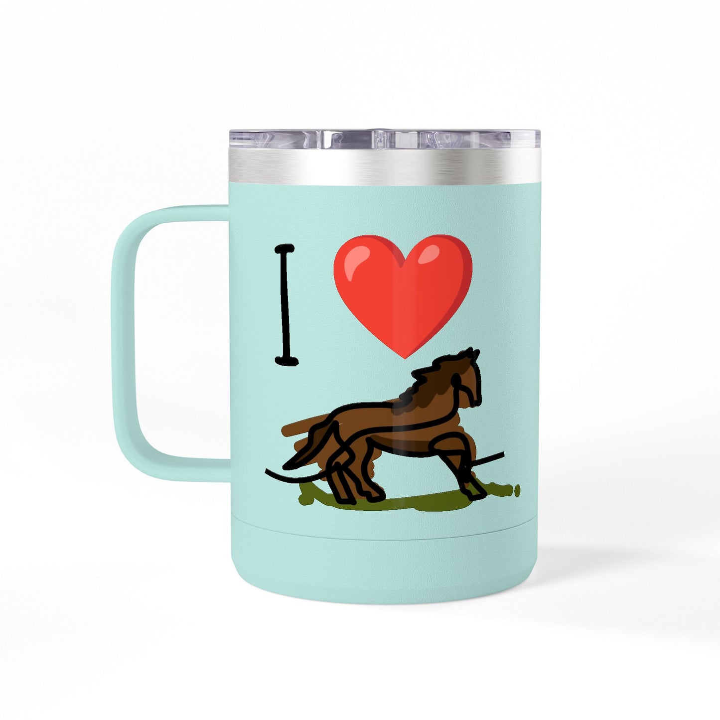 Unique Ceramic Coffee Mug for Horse Lovers