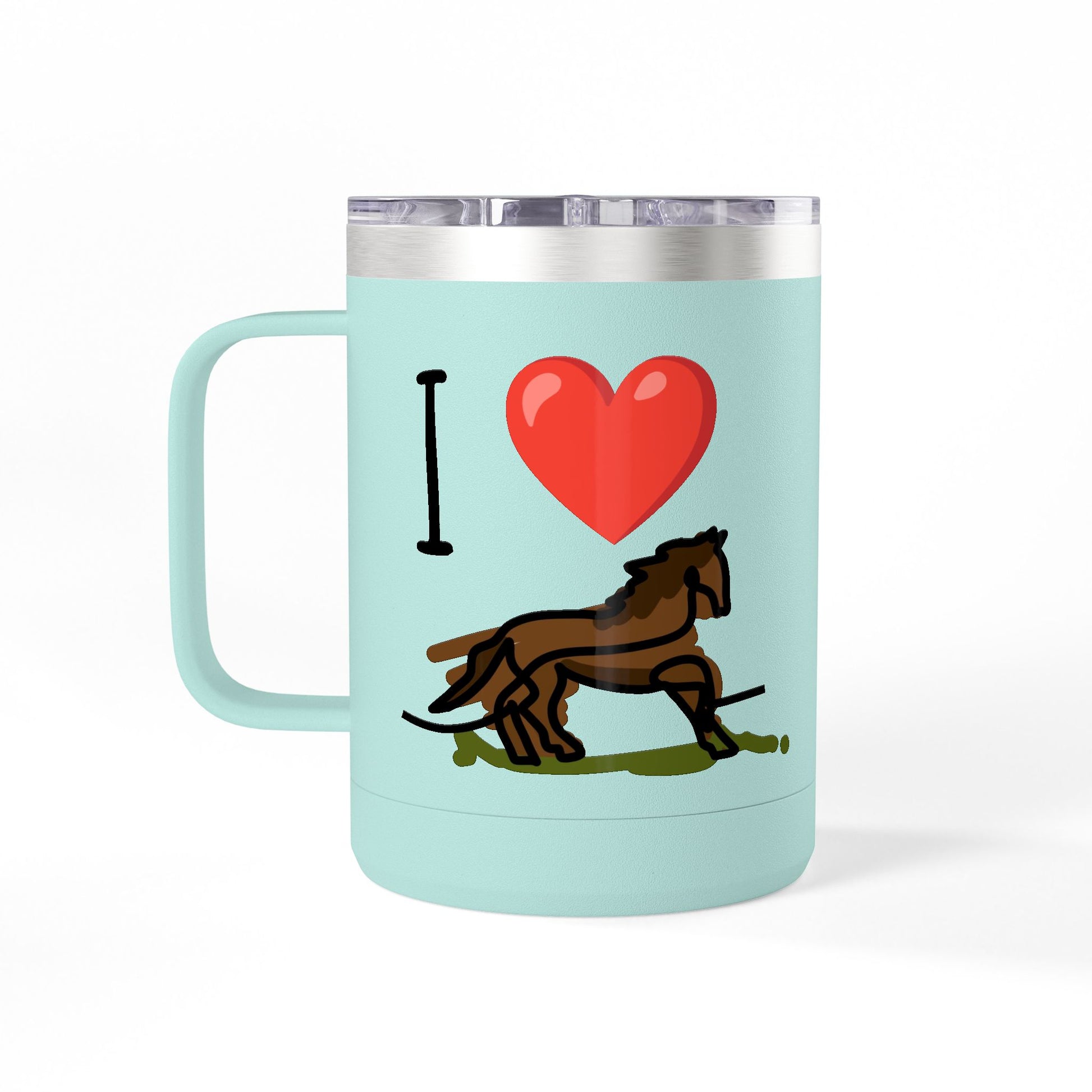 Unique Ceramic Coffee Mug for Horse Lovers