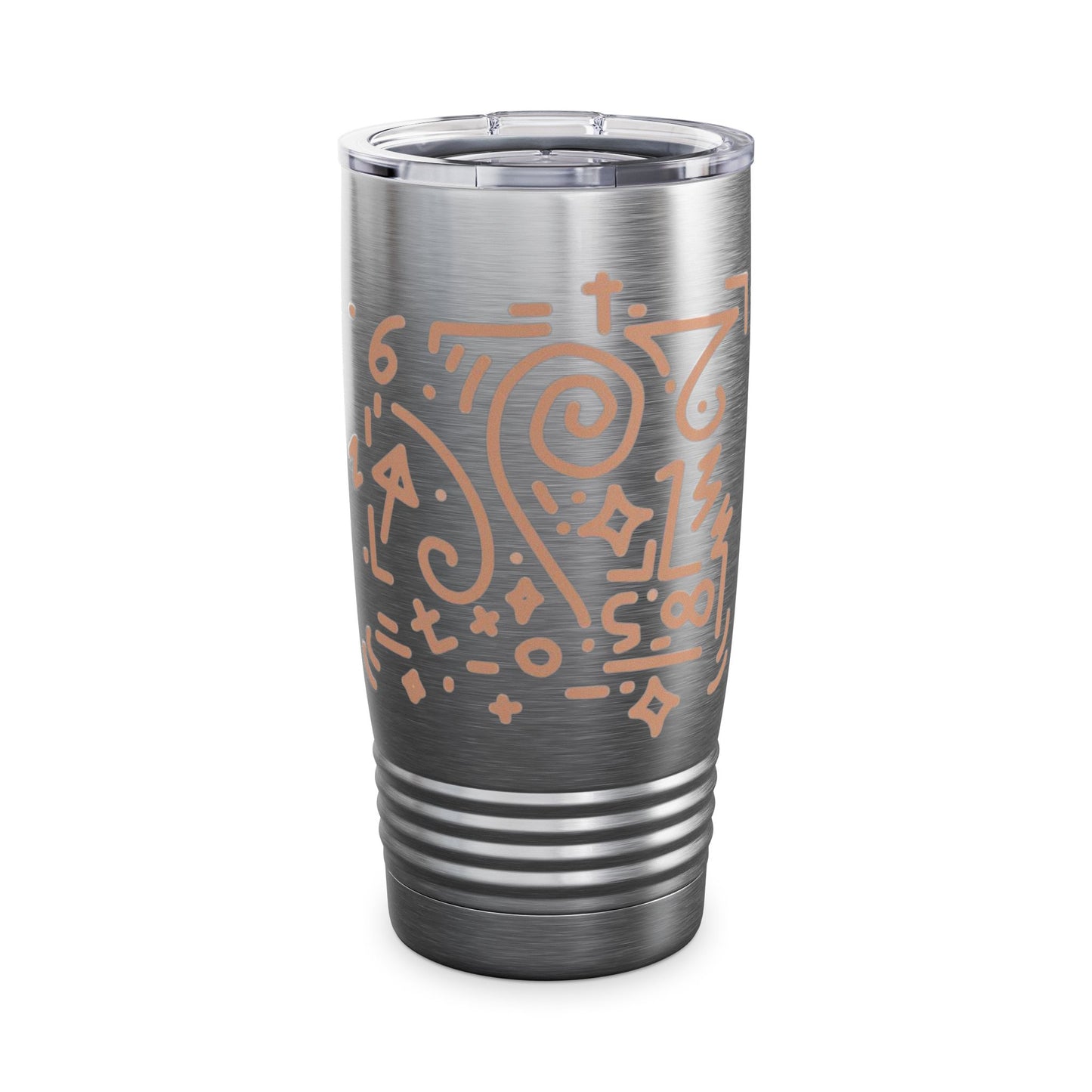 Artistic or sketch-style drinkware