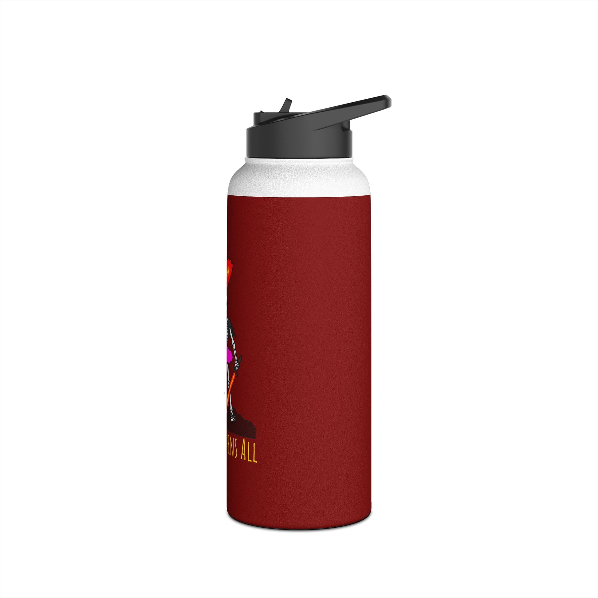 Skeleton print bottle
