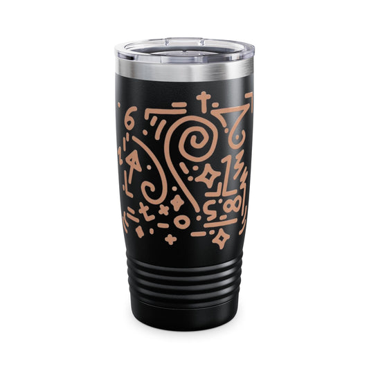 Artistic or sketch-style drinkware