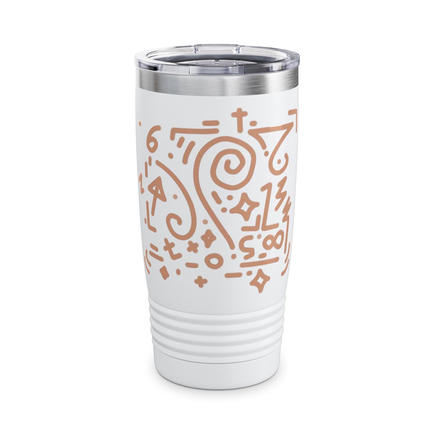 Artistic or sketch-style drinkware