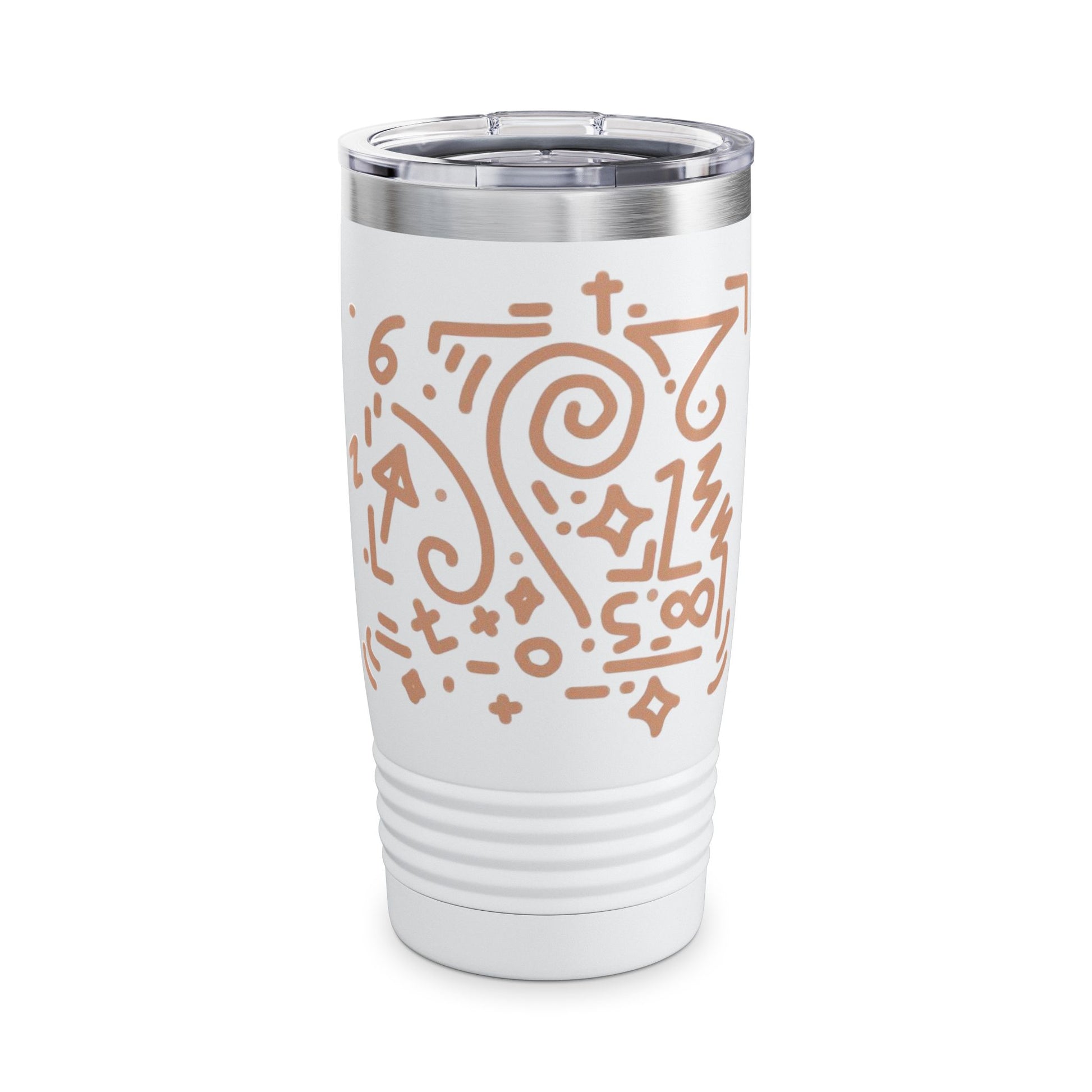 Artistic or sketch-style drinkware