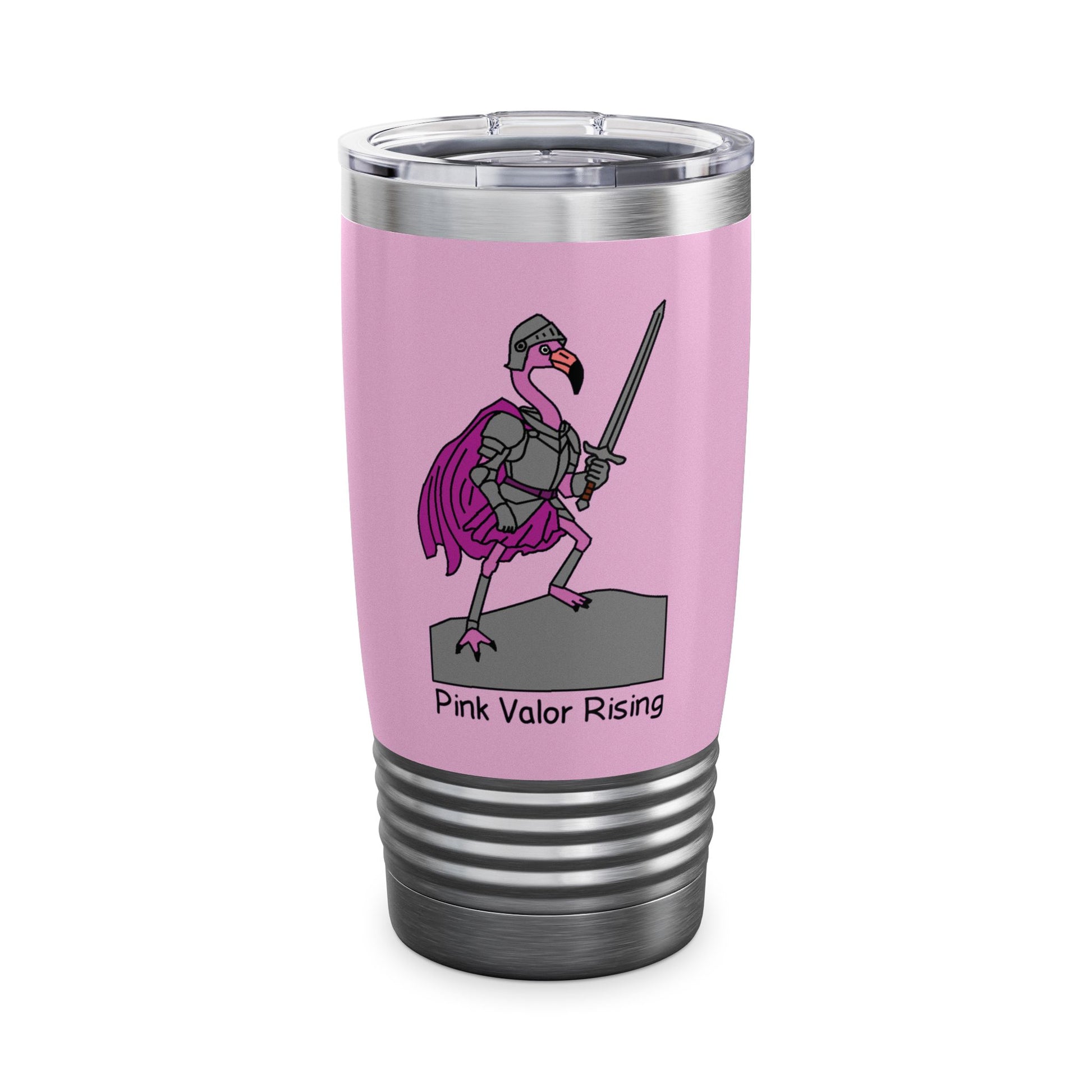 Pink stainless steel tumbler