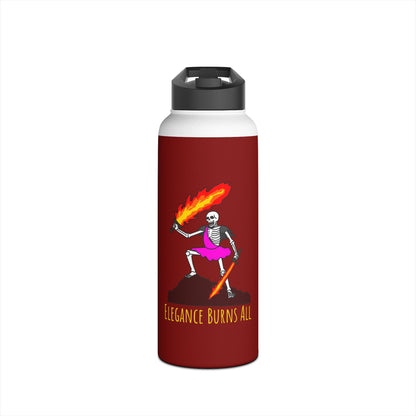 Skeleton print bottle