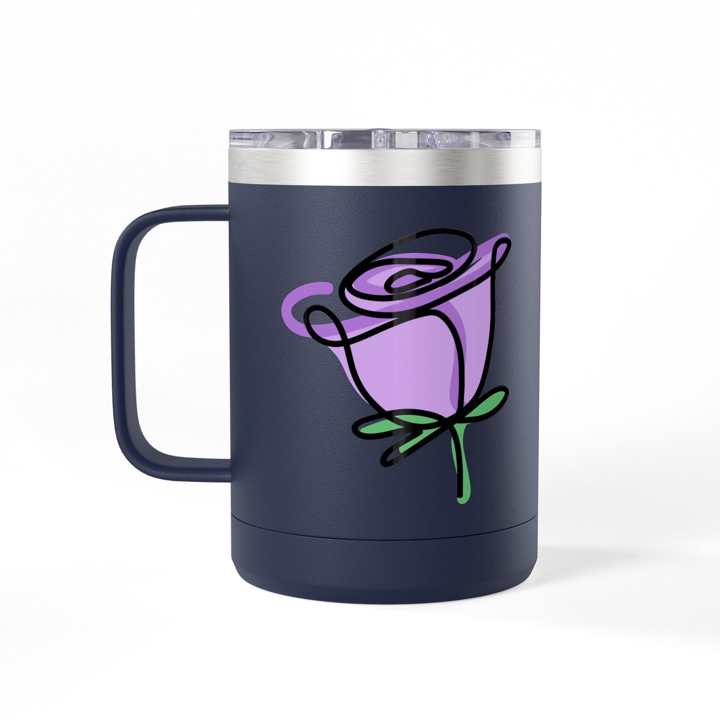 Personalized floral cup