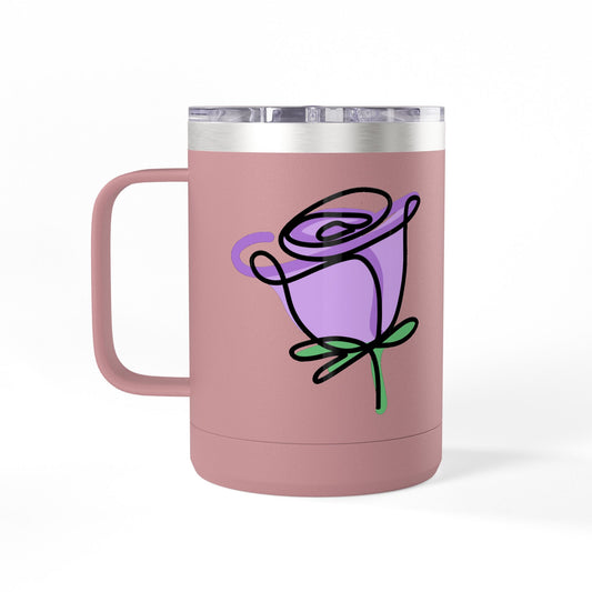 Personalized floral cup