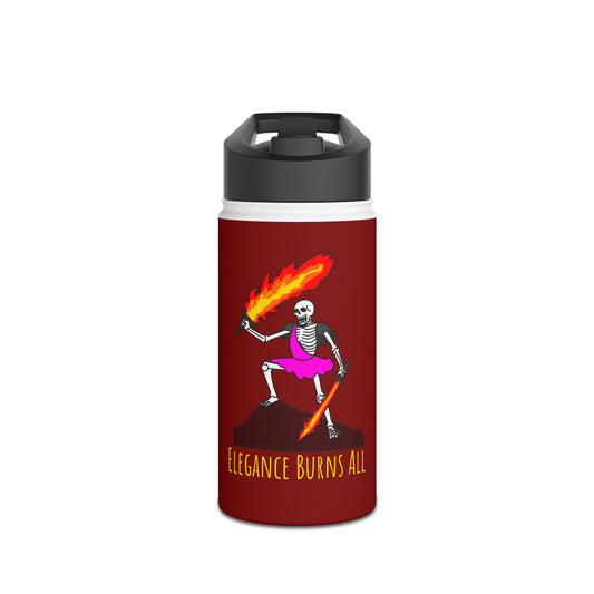 Skeleton print bottle